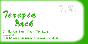 terezia mack business card