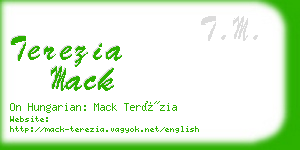 terezia mack business card